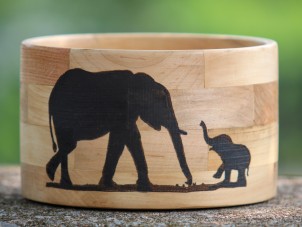 Hand Carved Wooden Bowl by Ray Russo