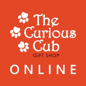 The Curious Cub Logo Button